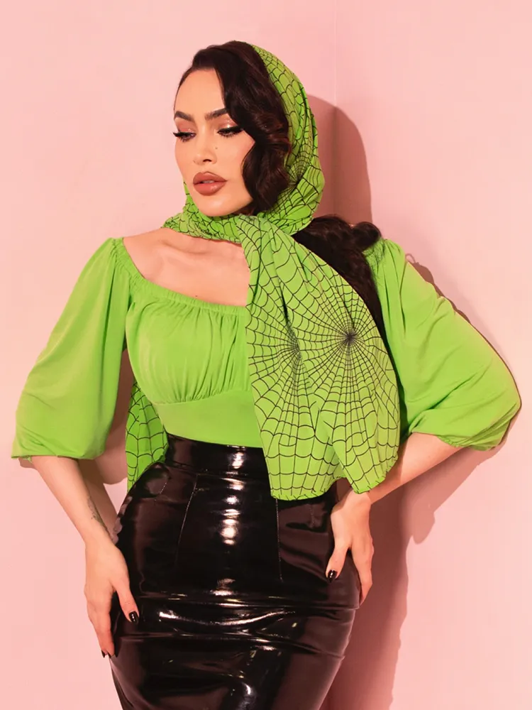 Vacation Blouse in Slime Green - Vixen by Micheline Pitt