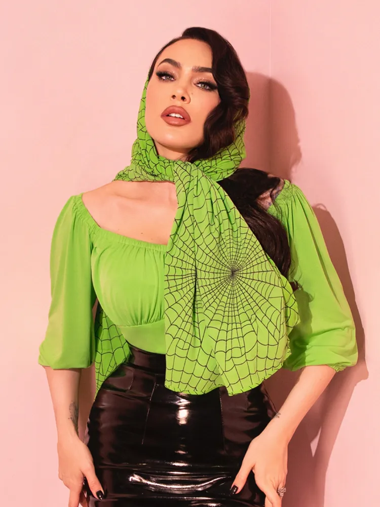 Vacation Blouse in Slime Green - Vixen by Micheline Pitt