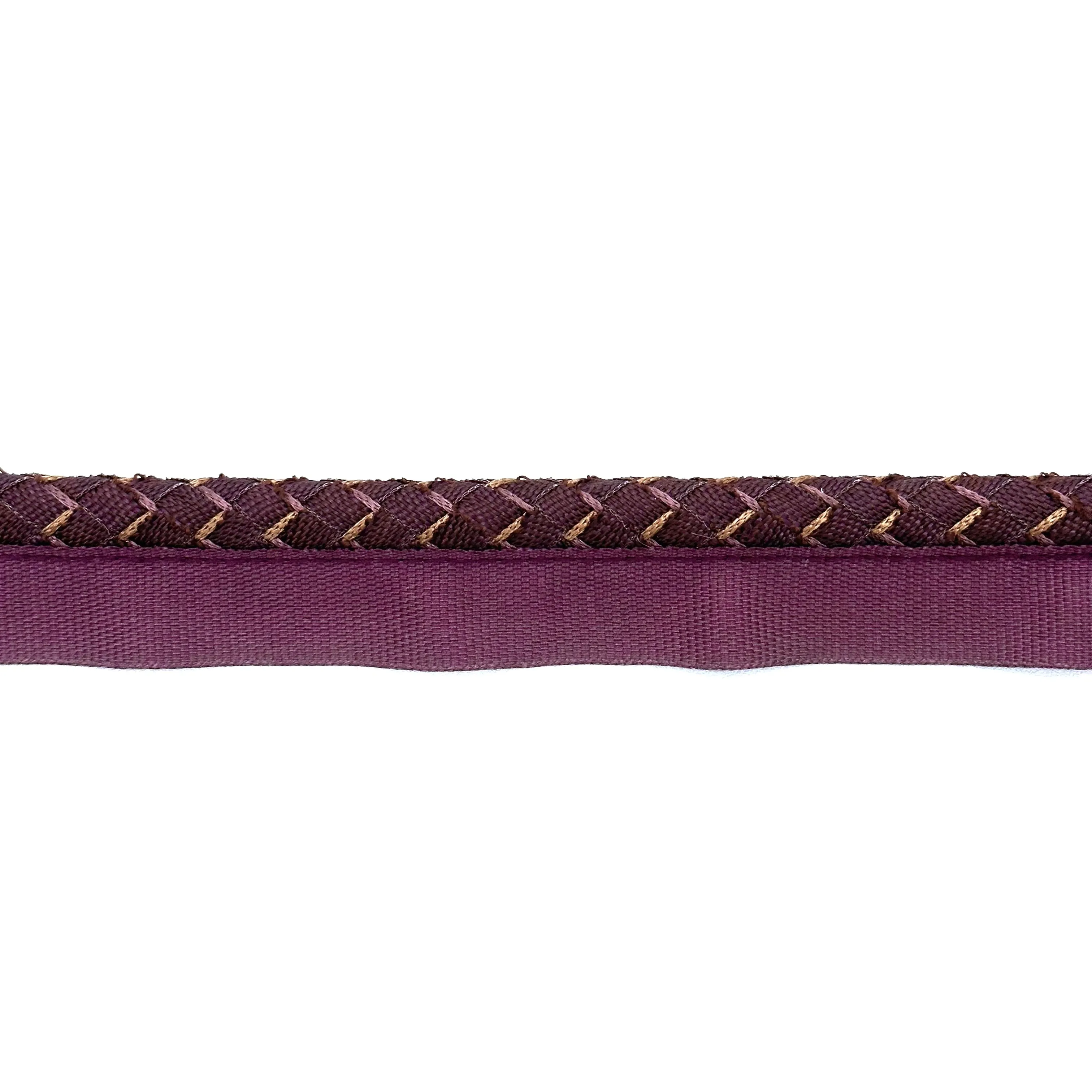 Viena Purple High Quality Decorative Lip Cord Trim by the yard