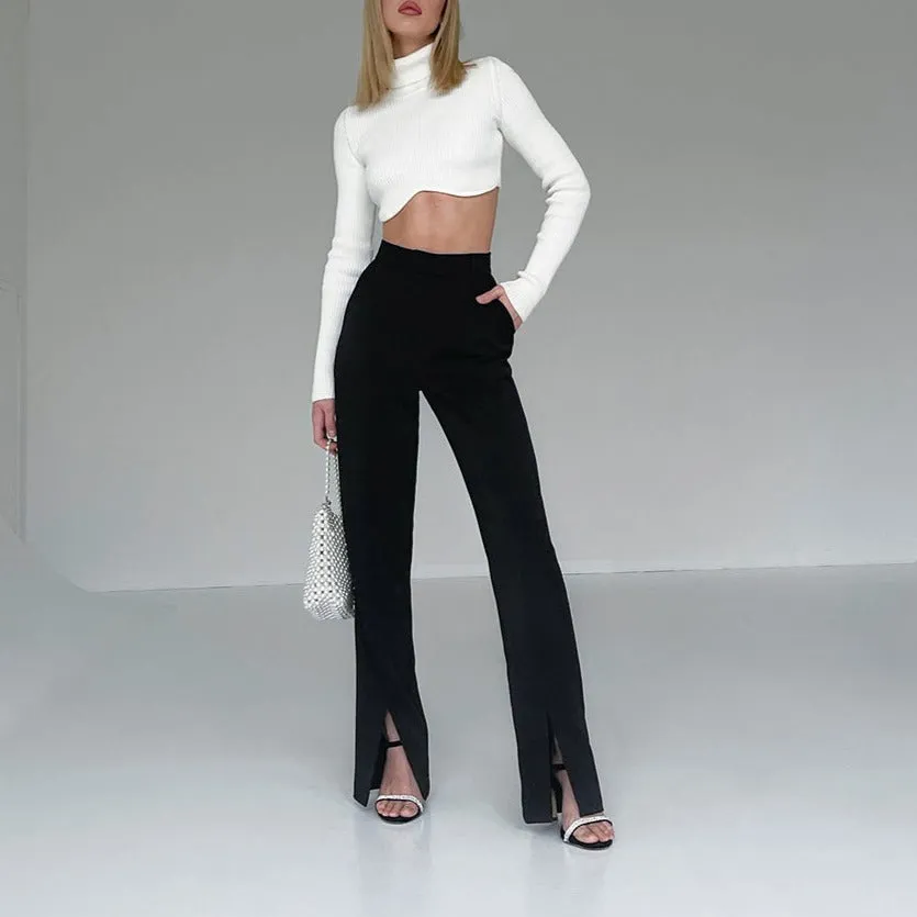 Vintage High Waist Flare Pants - SHEA