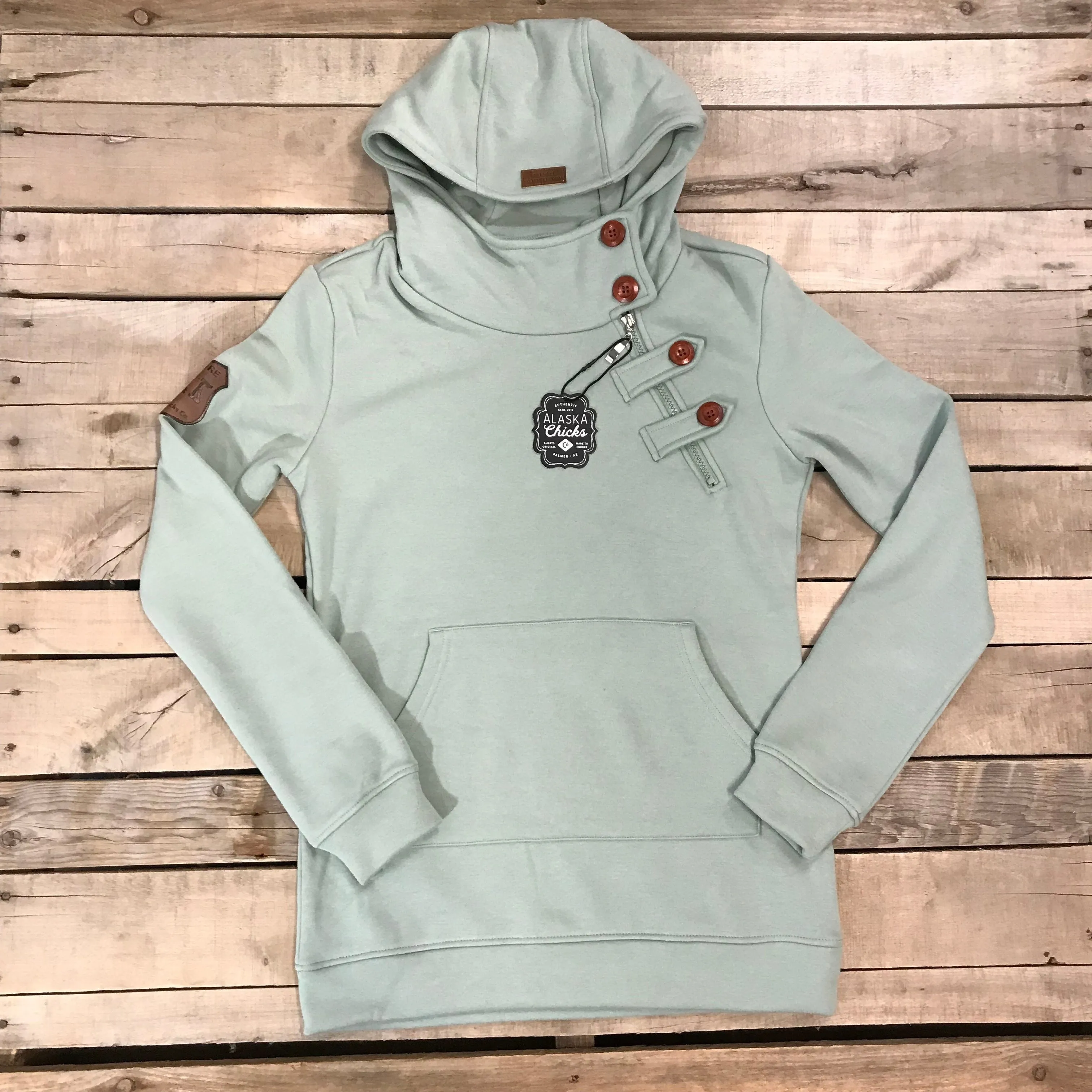 Wholesale: Long Side Zip Hoodie