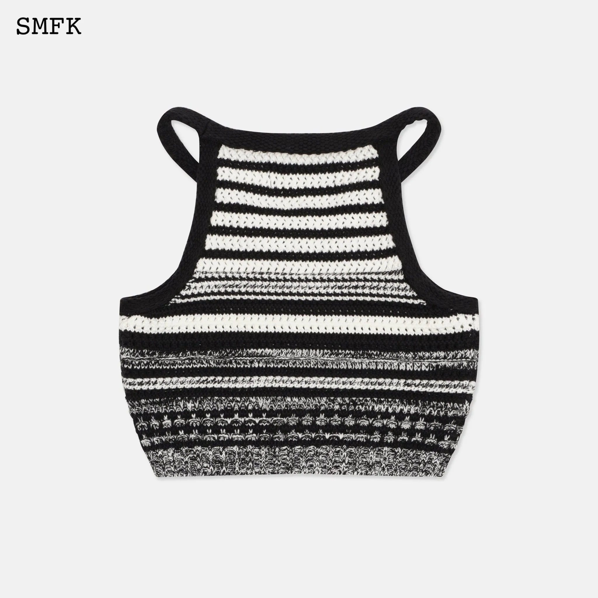 Wilderness Black And White Knitted Vest