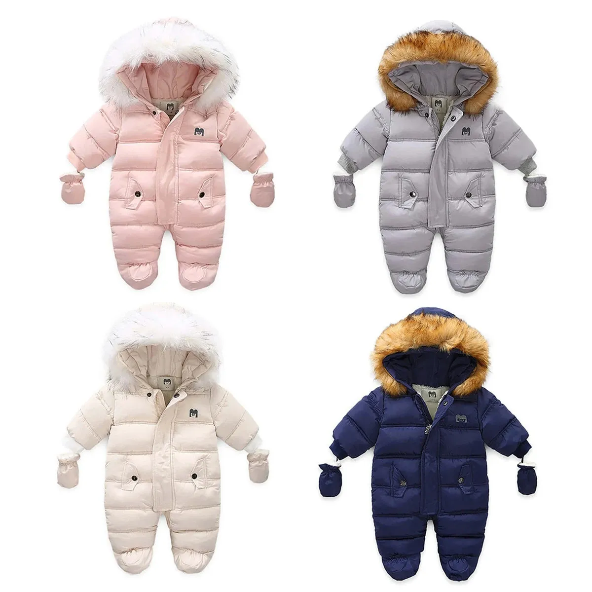 Winter Children Clothing Set Baby Boy Girl Clothes Warm Down Jacket Coat