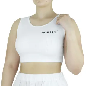 Women's Ribbed Crop Top,White