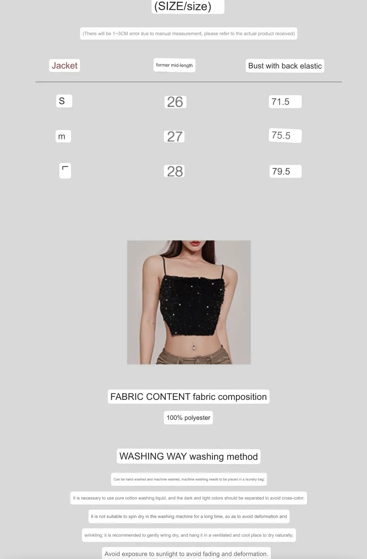 Xia Solid Color Sequin Spaghetti Strap Irregular Camisole Top