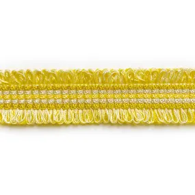 Yellow and Champagne High Quality Decorative Gimp Trim by the yard