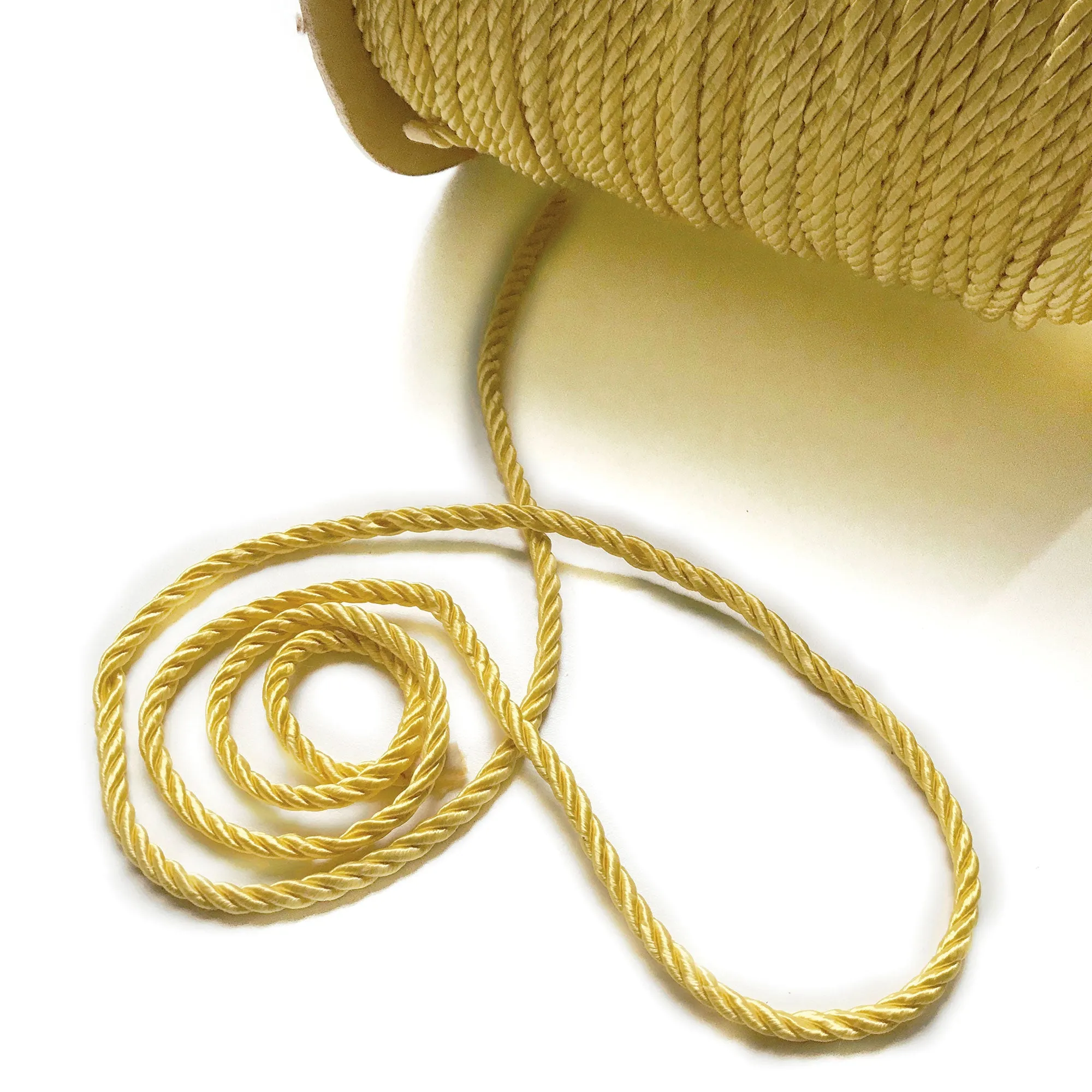 Yellow High Quality Decorative Cord Trim by the yard