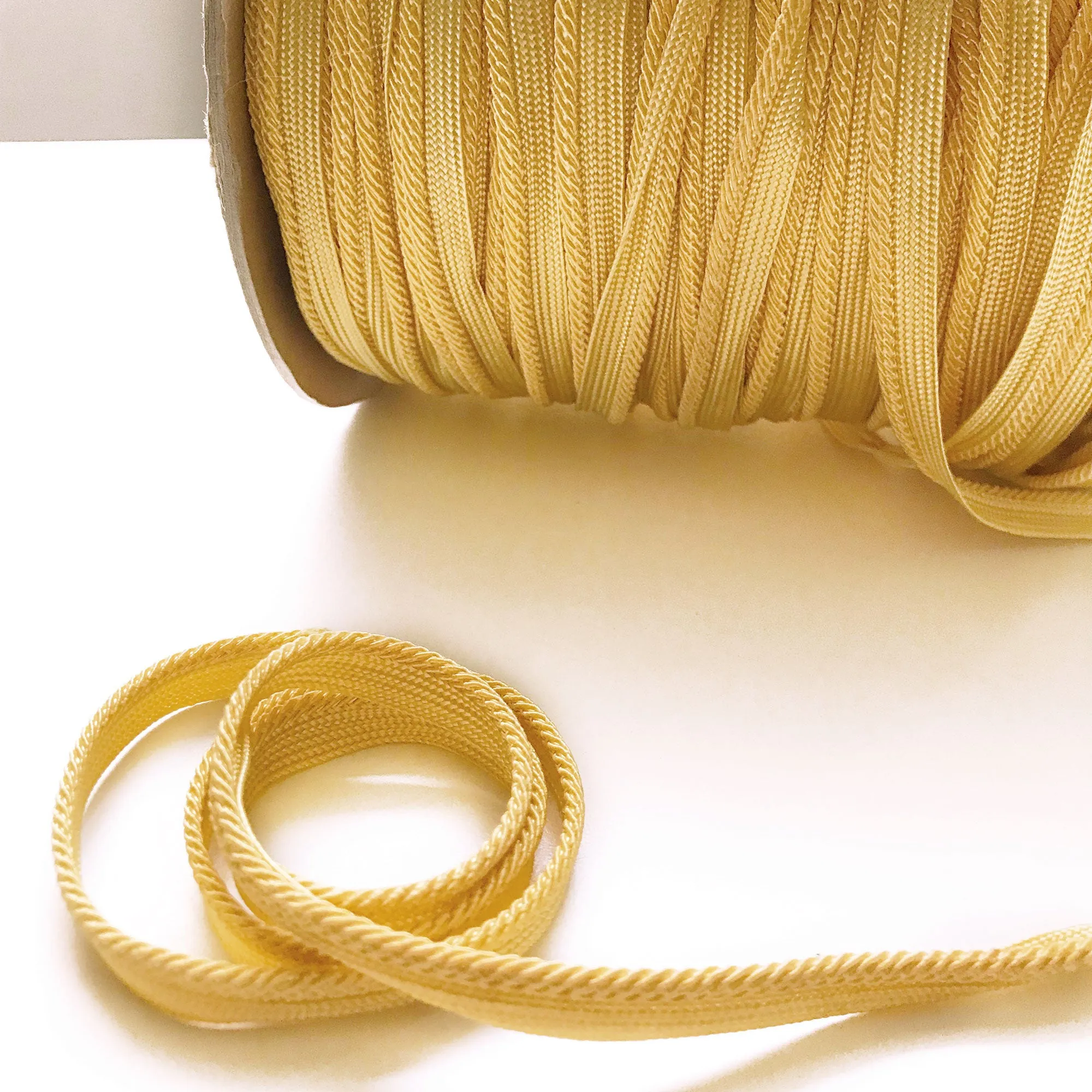 Yellow High Quality Decorative Lip Cord Trim by the yard